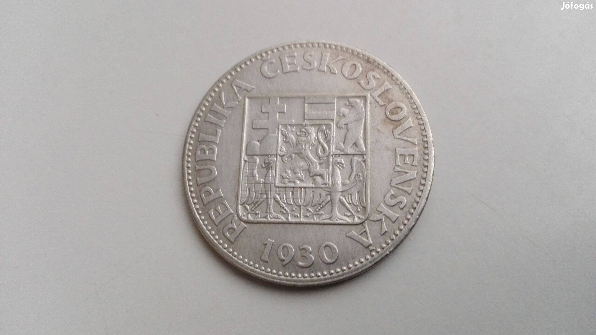 1930-as Csehszlovák ezüst 10 korona
