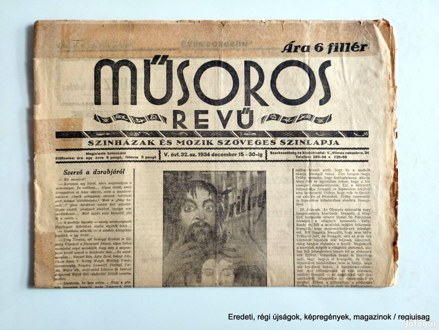 1934 december 15 - 30 / Műsoros Revű / Újság - Magyar