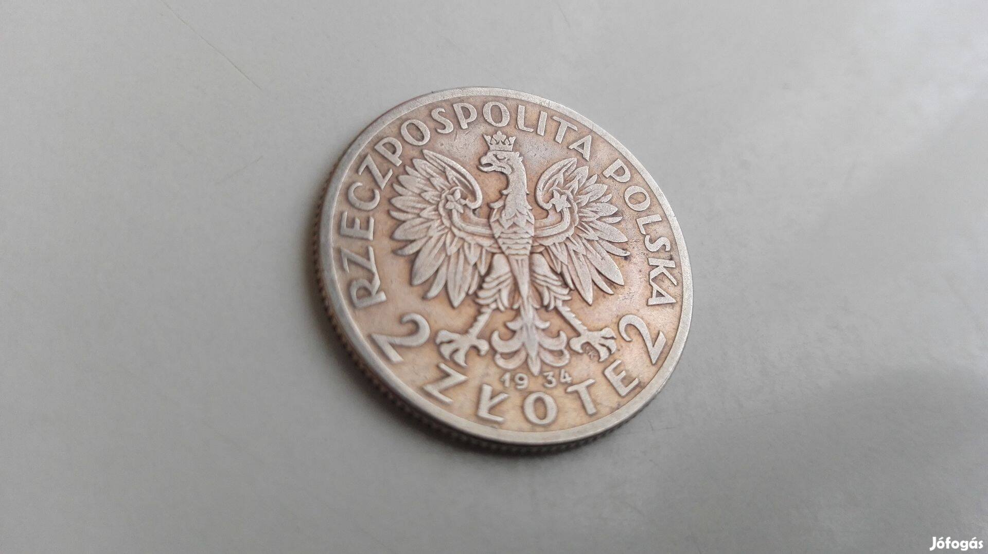 1934-es Ezüst 2 Zlotyi