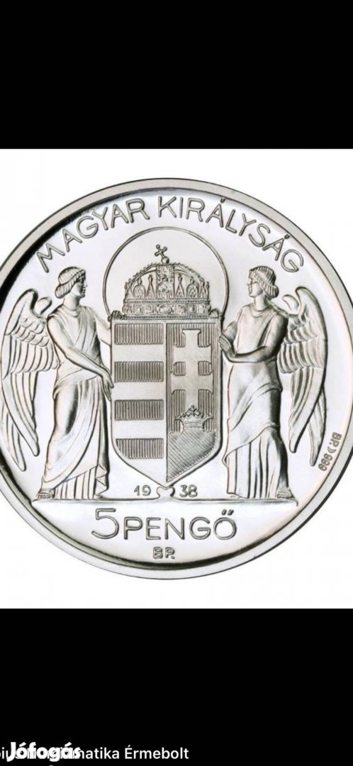 1938 BP Utanveret Horethy 5 Pengos ermet keresek!
