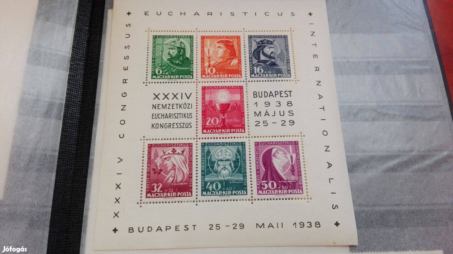 1938-as Eucharisztikus blokk bélyeg