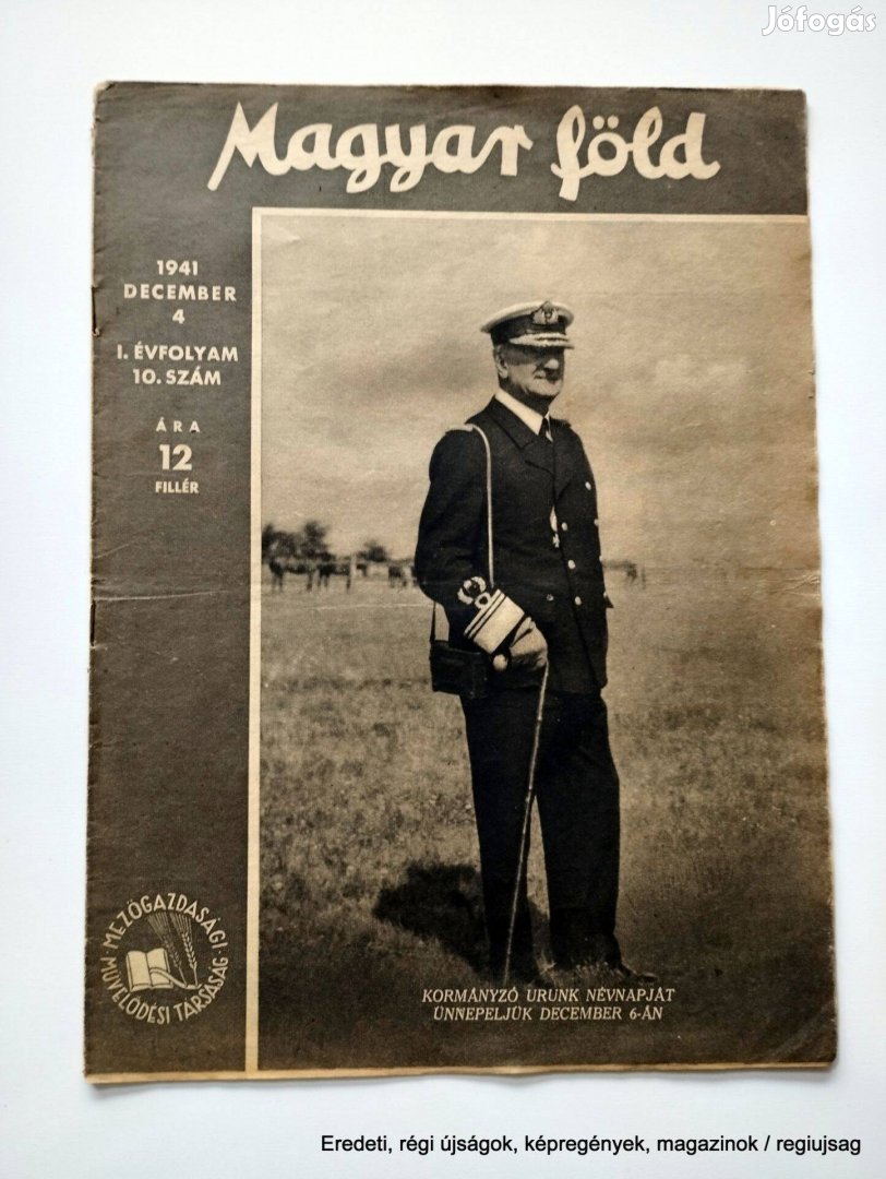 1941 december 4 / Magyar föld / Újság - Magyar / Ssz.: 26735