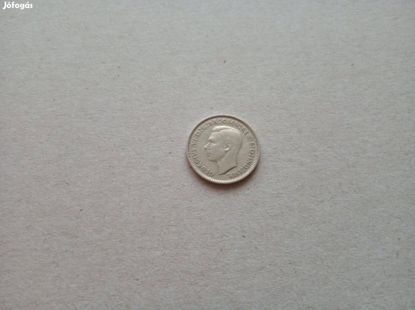 1942 Ausztrália 6 pence érme 0,925 ezüst szép állapotban