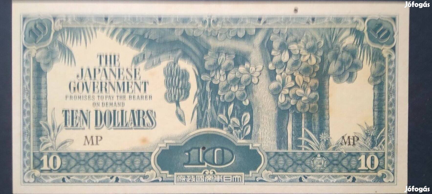 1942 / 10 Dollars Malajzia Japán Megszállás (M)