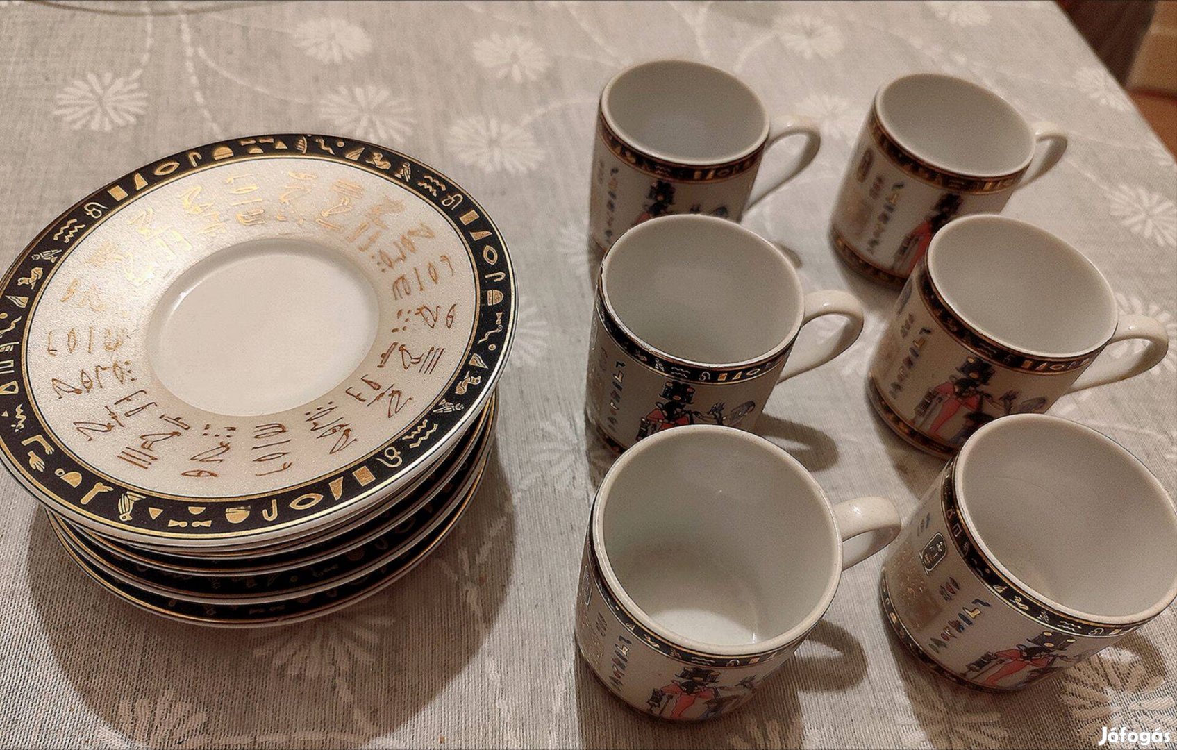 1942-es Fathi Mahmoud egyiptomi Limoges porcelán készlet