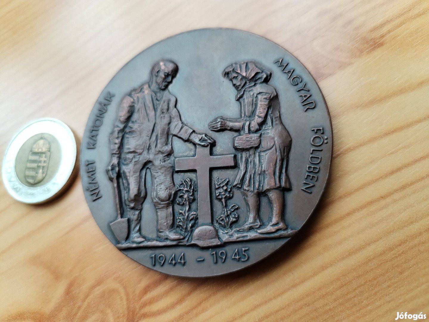 1944-45 Német Katonák Magyar Földben bronz emlékérem