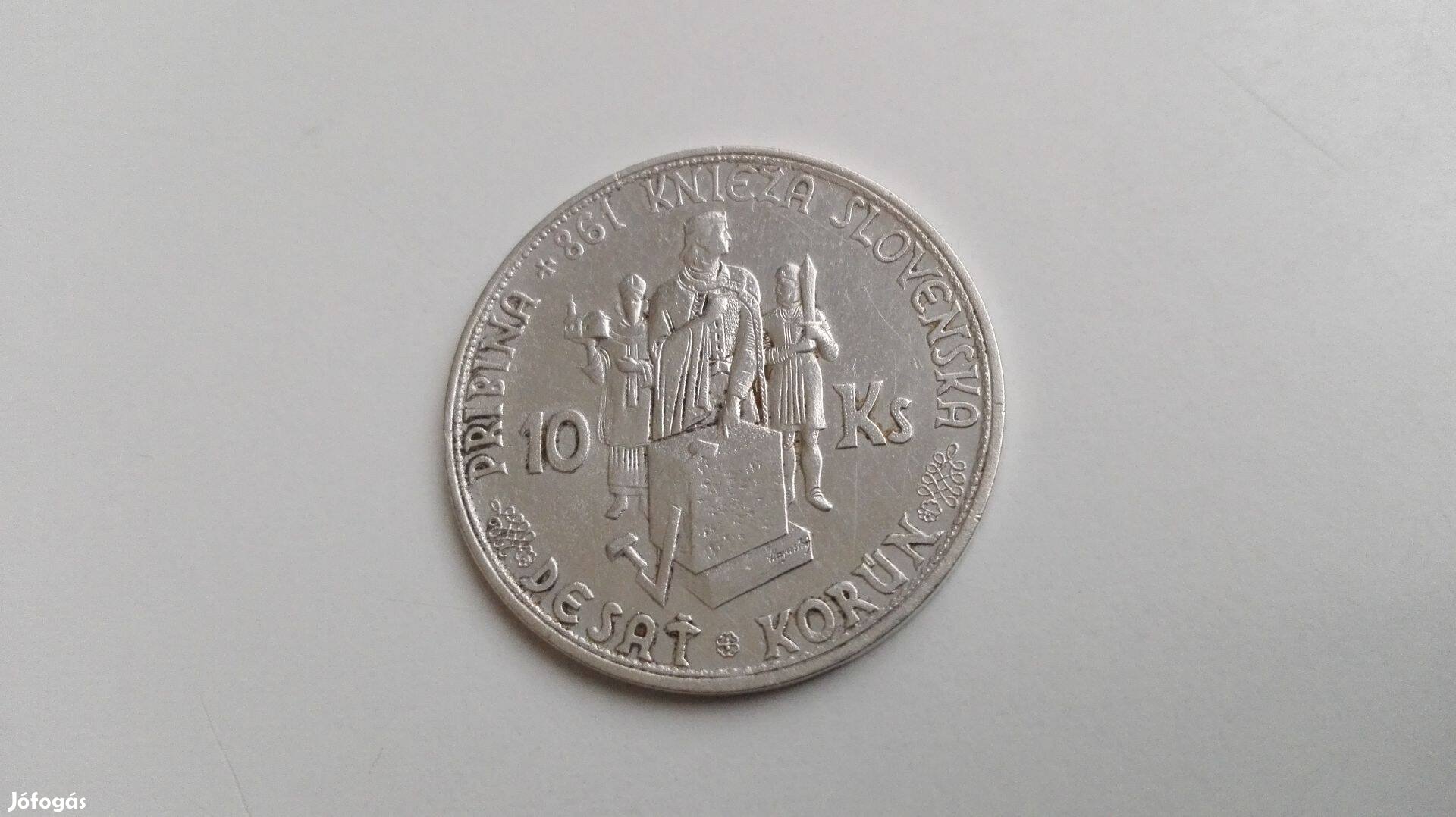 1944-es Szlovák ezüst 10 korona