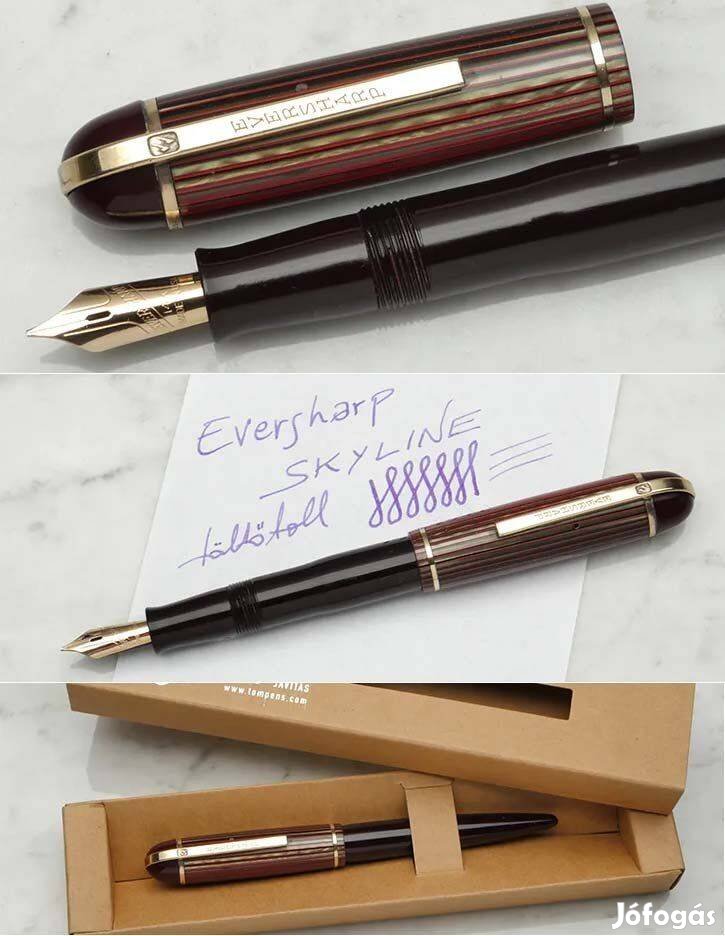 1944-es antik amerikai Eversharp Skyline töltőtoll 14k arany heggyel