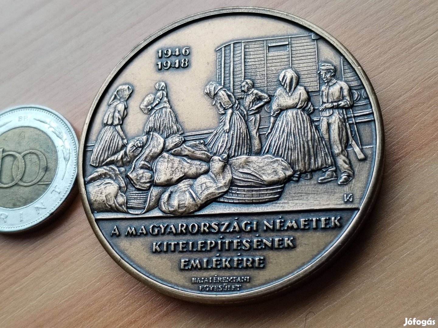 1946-1948 Magyarországi Németek kitelepítése ritka emlékérem