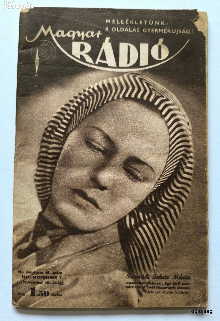 1947 november 7 / Magyar Rádió / Újság - Magyar / Ssz.: 28004