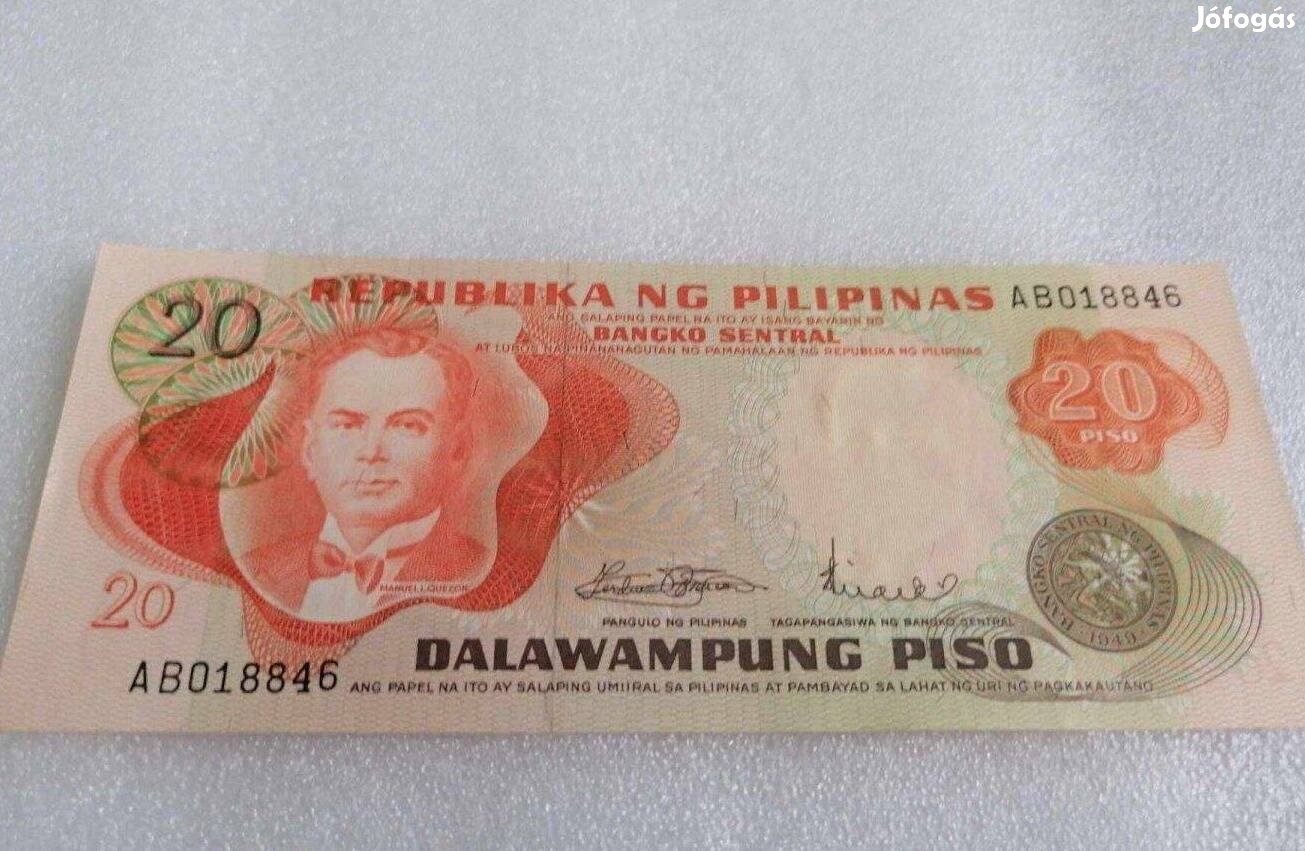 1949 - 1969 / 20 Piso UNC Fülöp-Szigetek (Pilipinas)