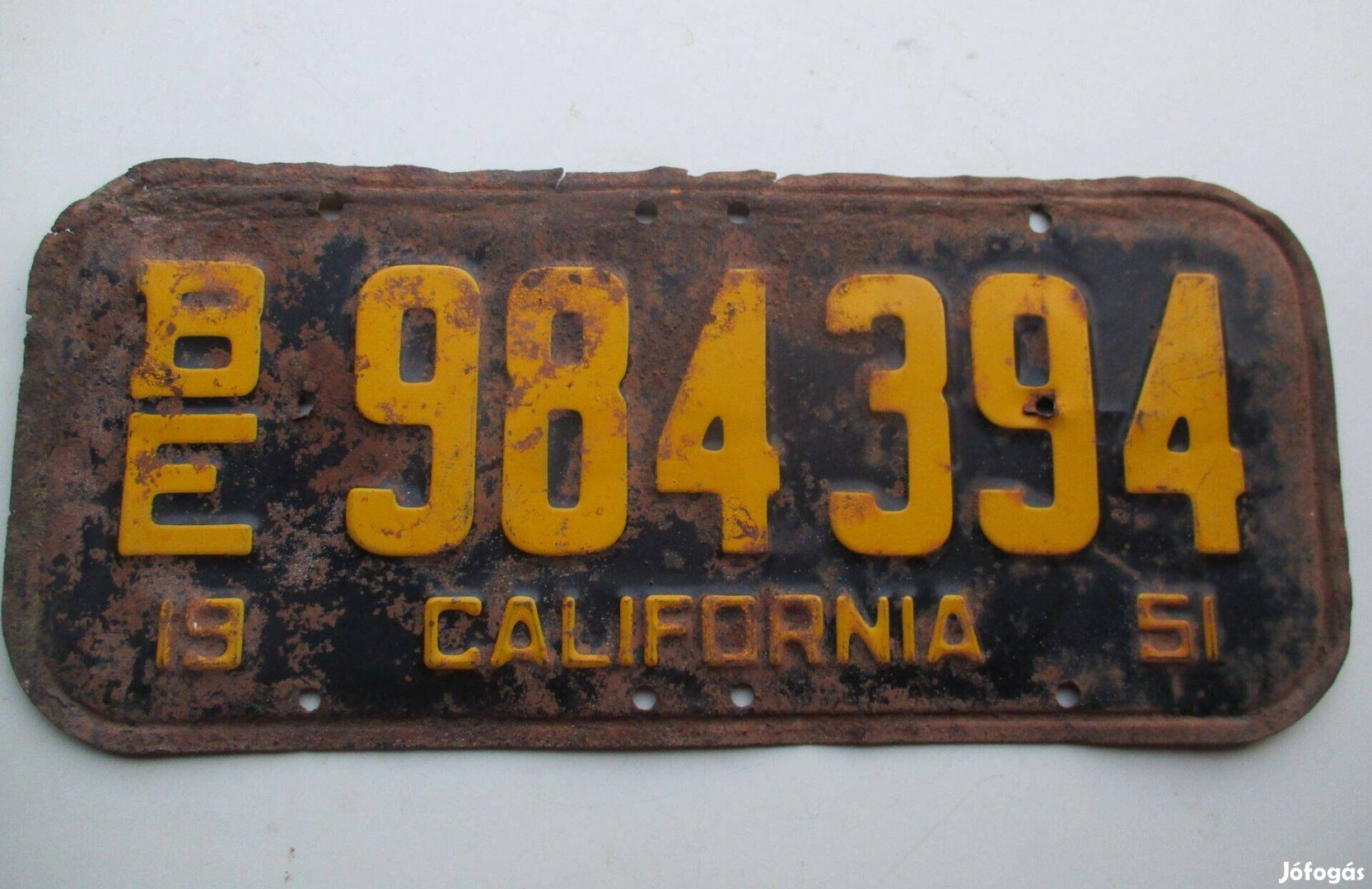 1951-es Californiai USA rendszám