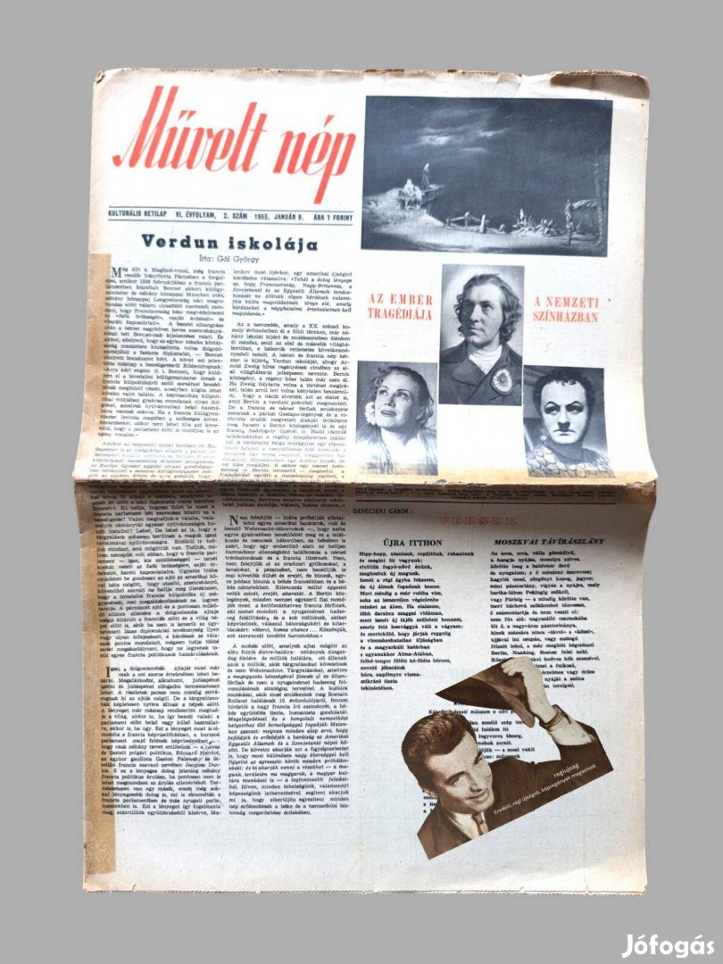 1955 január 9 / Művelt nép / Újság - Magyar / Hetilap