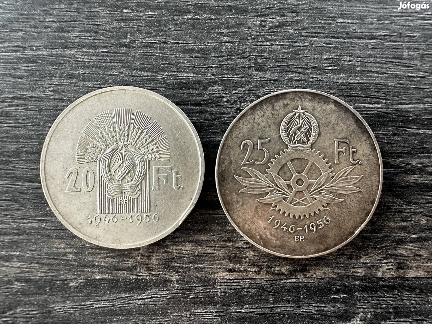 1956 jó forint sorból 20 + 25 forint ezüst