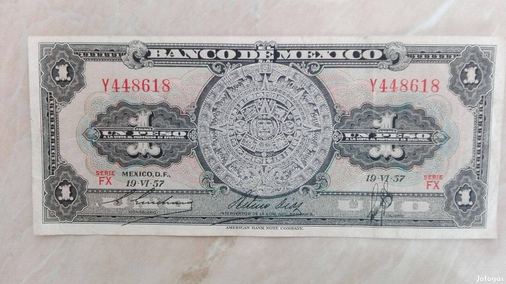 1957-es Mexikói 1 pezo