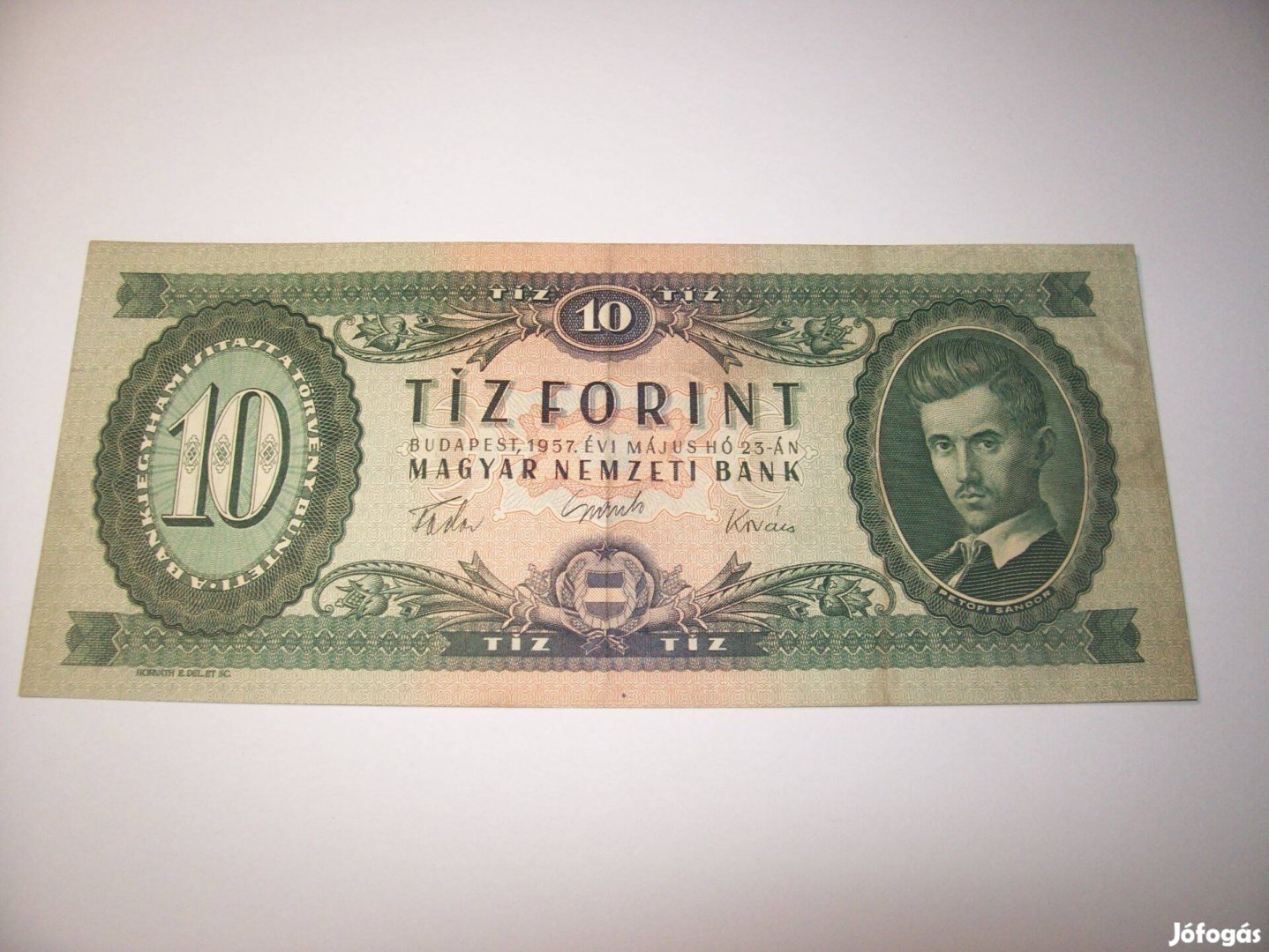 1957 évjáratú 10 forintos. Ritka. Kép szerint