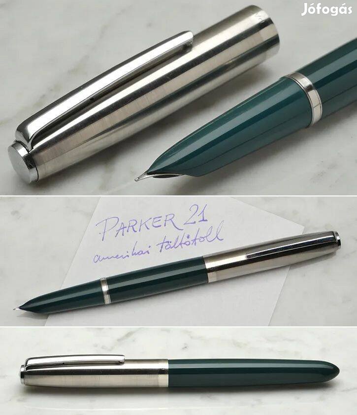 1958-as Parker 21 pumpás szívószerkezetű amerikai töltőtoll