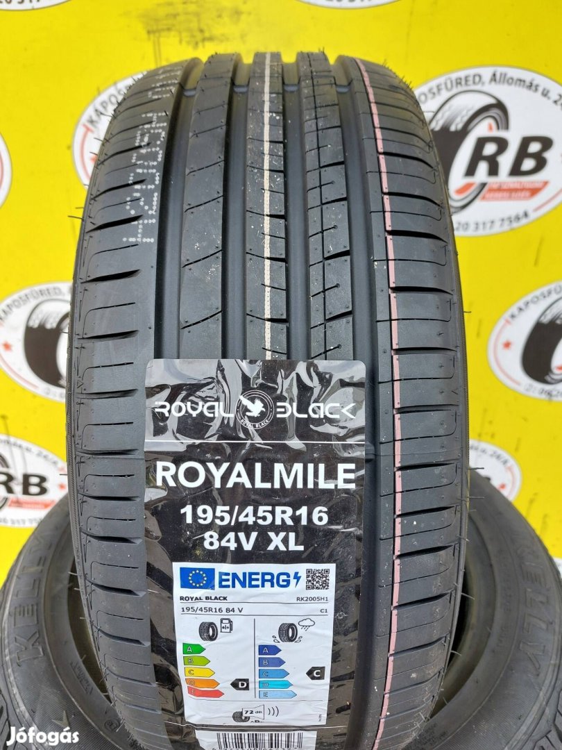195/45 r16 Új Black Royal Mile,Évjarat2024