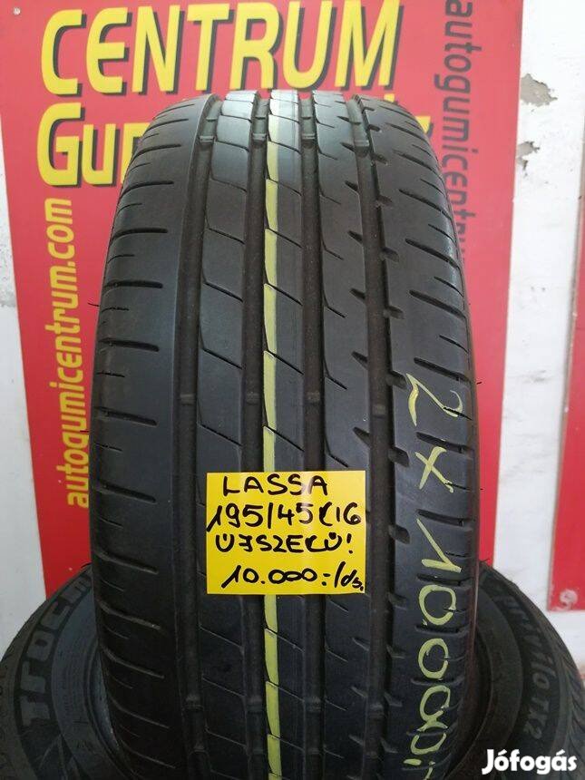 195/45r16 hasznalt nyari gumi Lassa 2db 10.000 Ft