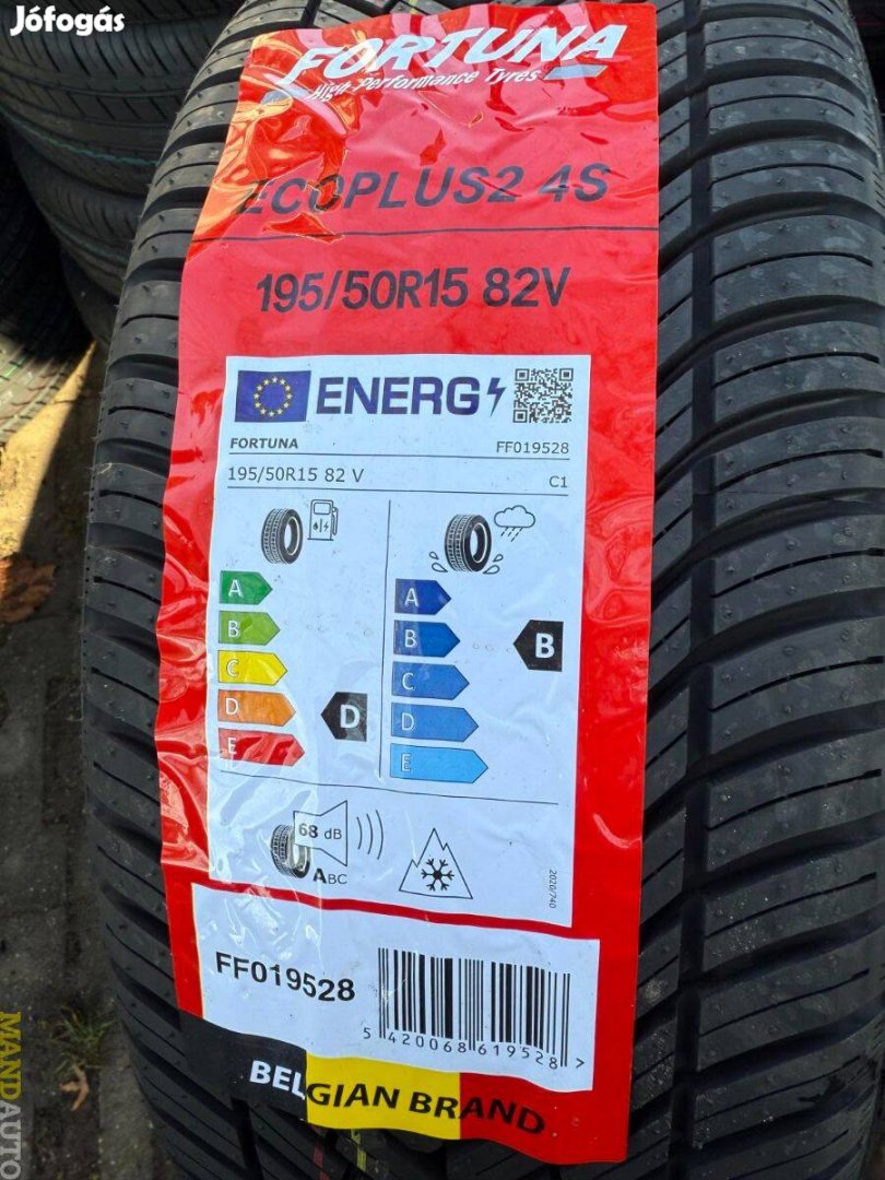 195/50R15 Fortuna Ecoplus2 4Season,Új négy évszakos gumi
