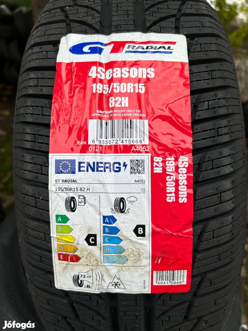 195/50R15 Gtradial 4Season,Új négx évszakos gumi