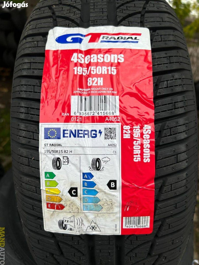 195/50R15 Gtradial 4Season,Új négy évszakos gumi