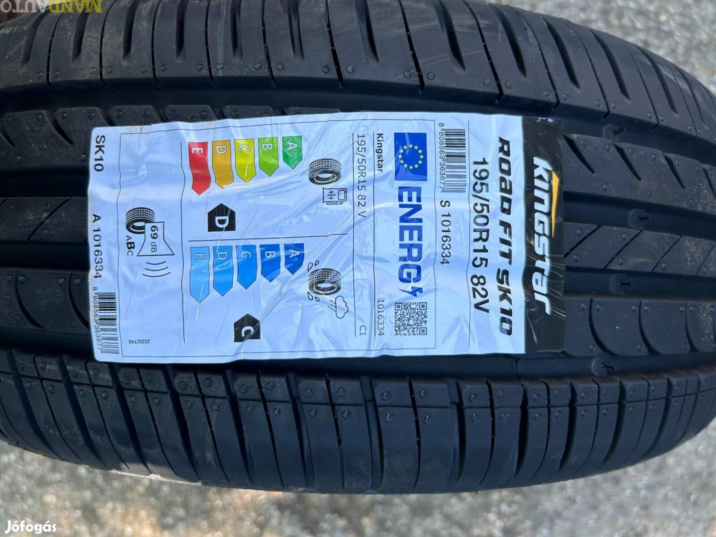 195/50R15 Kingstar SK10,Új nyárigumi