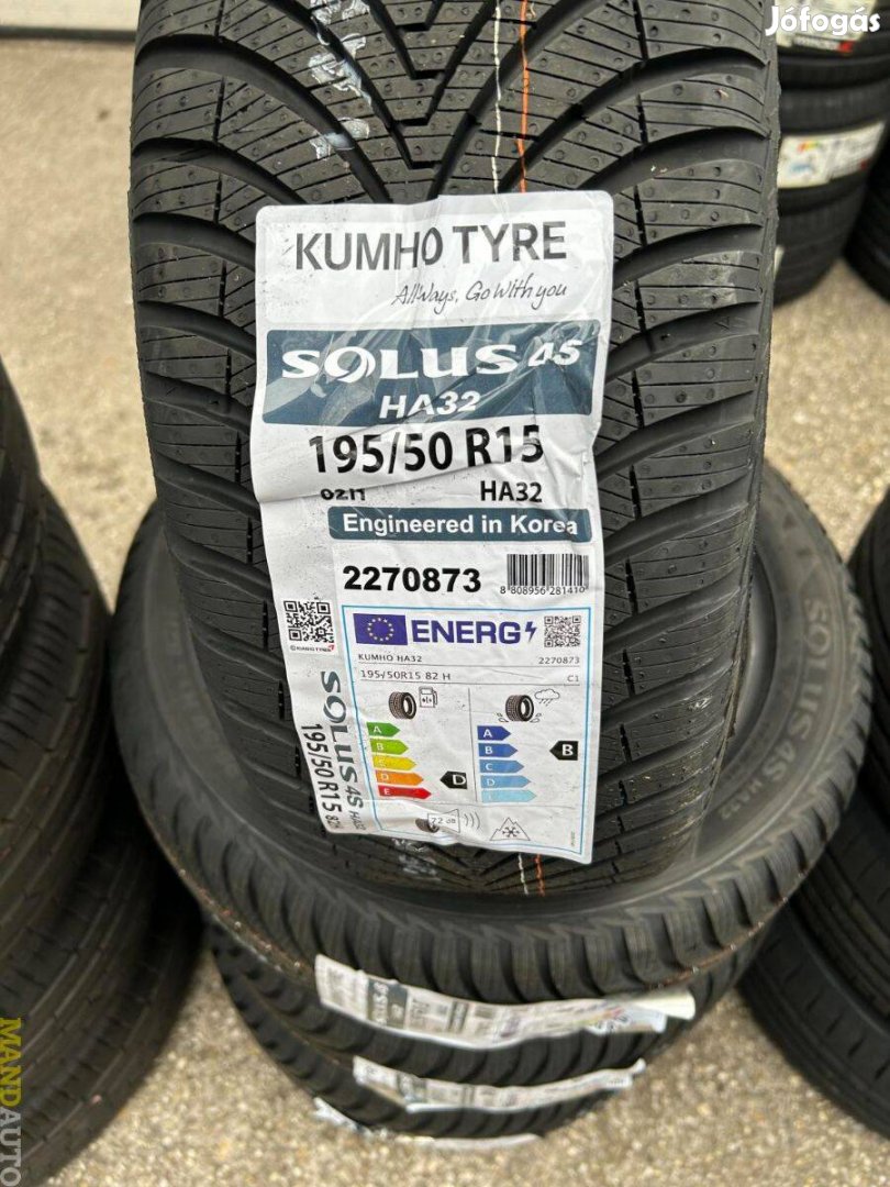 195/50R15 Kumho Solus 4S HA32