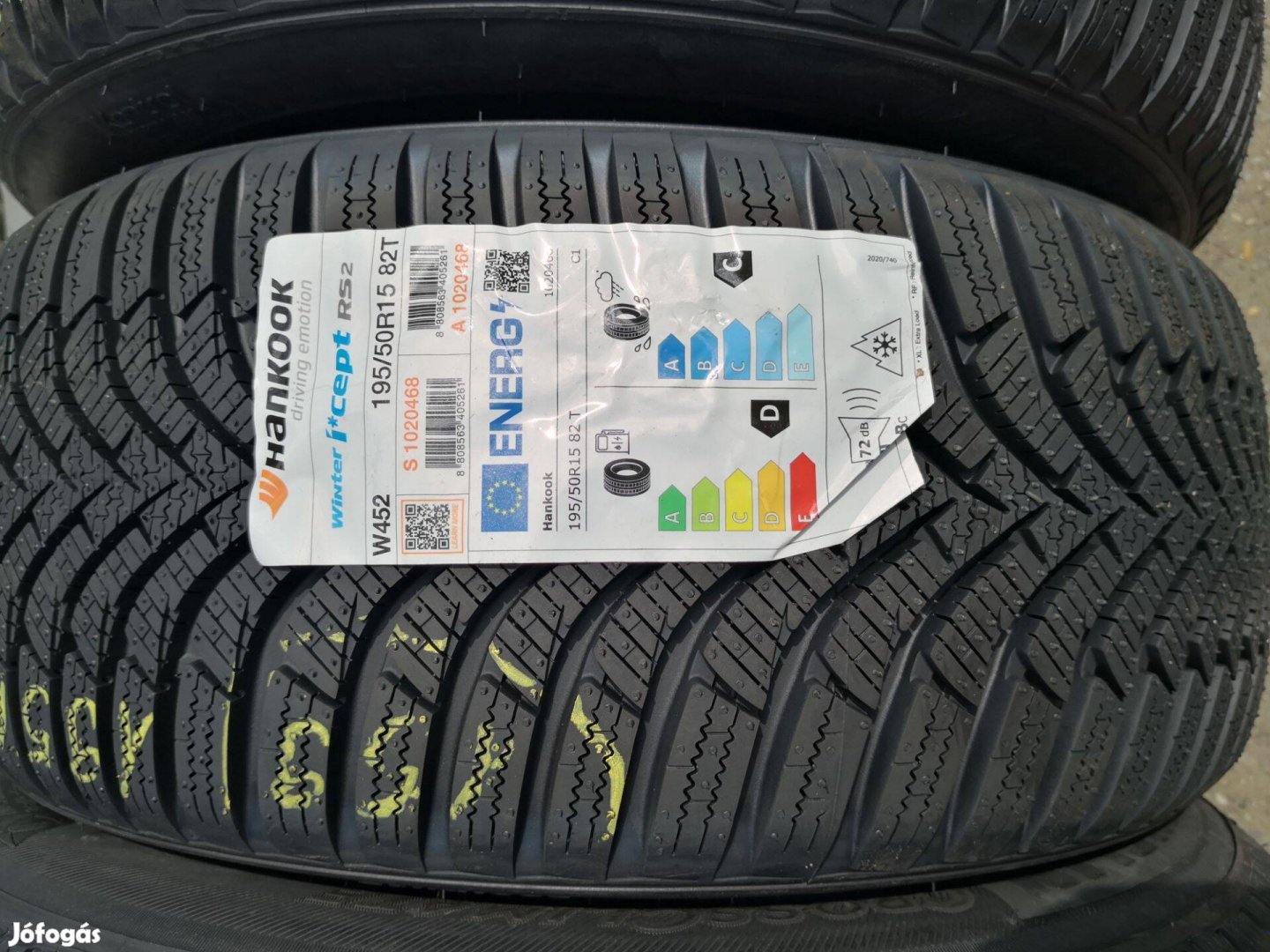 195/50 R15 Új!! Hankook téli gumi 90000ft a 4db/159/