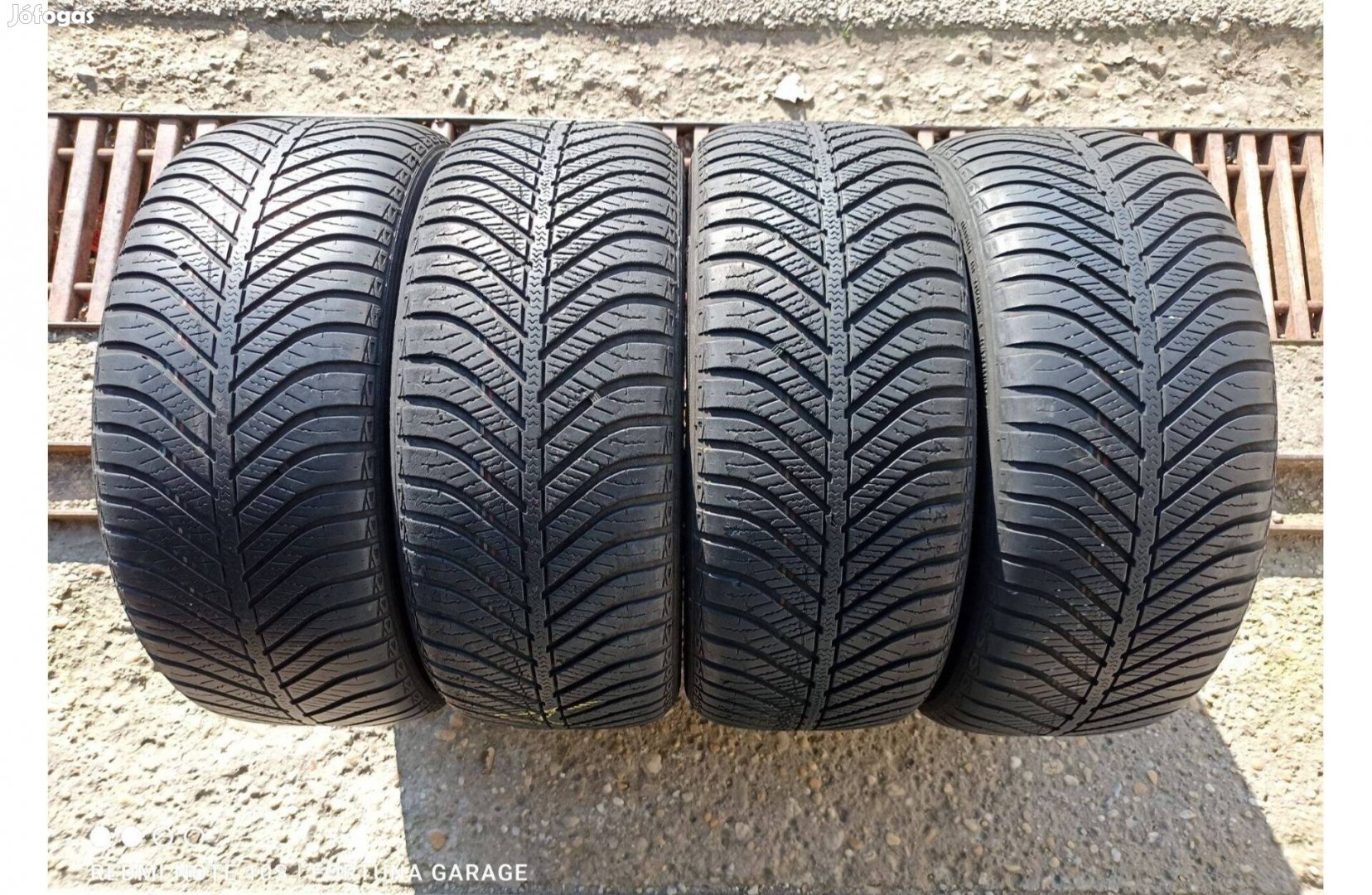 195/50 R15" Goodyear használt négyévszakos garnitúra