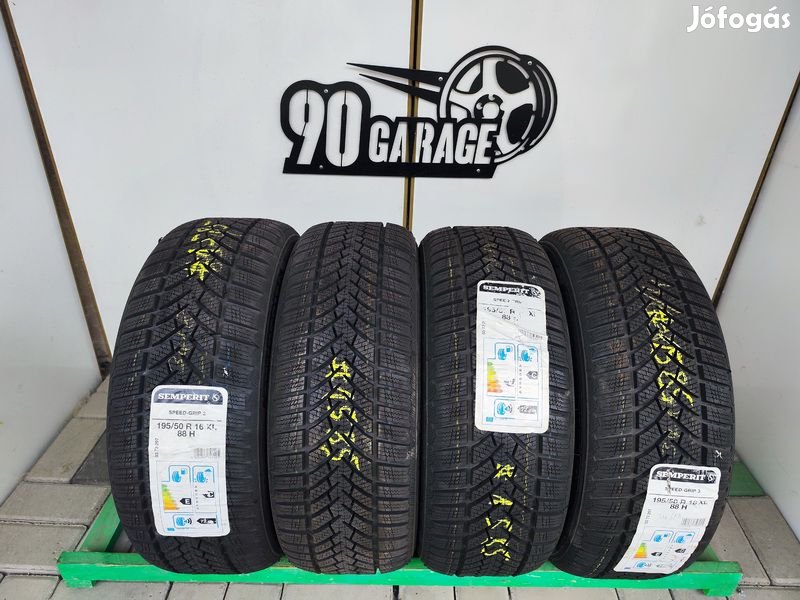 195/50 R16 Semperit 4db Új Túltárolt Téligumi gumi 90Garage #1585