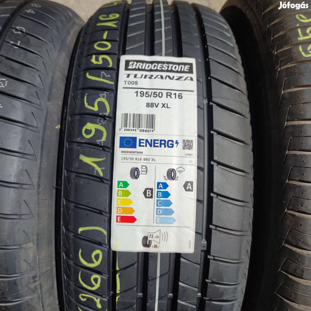 195/50 R16 Új!! Bridgestone nyári gumi 48000ft a 2db/266/