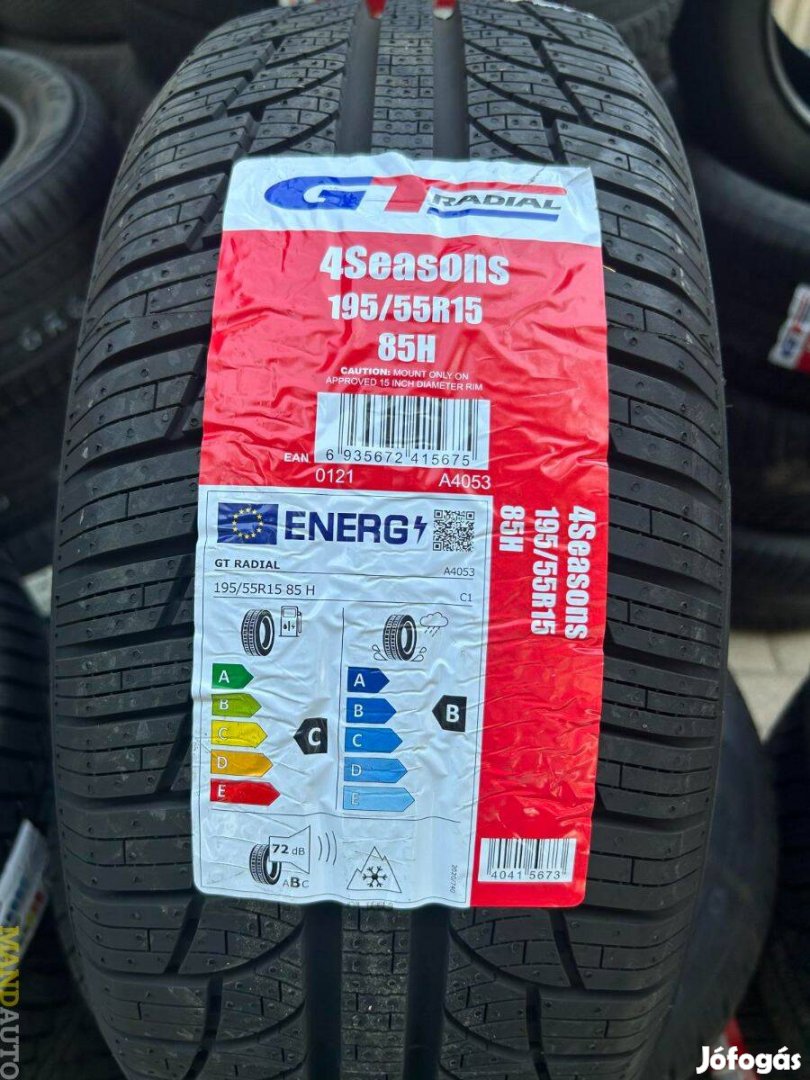 195/55R15 Gtradial 4Season,Új négy évszakos gumi