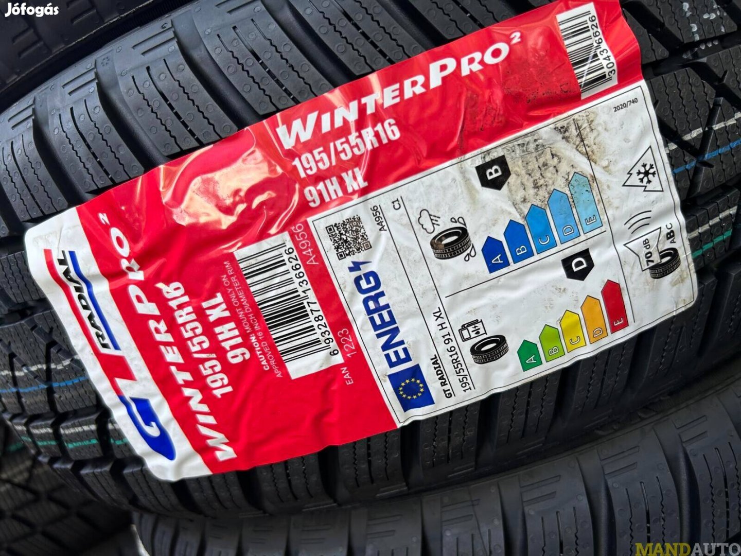 195/55R16 Gtradial Winterpro2Evo,Új téligumi