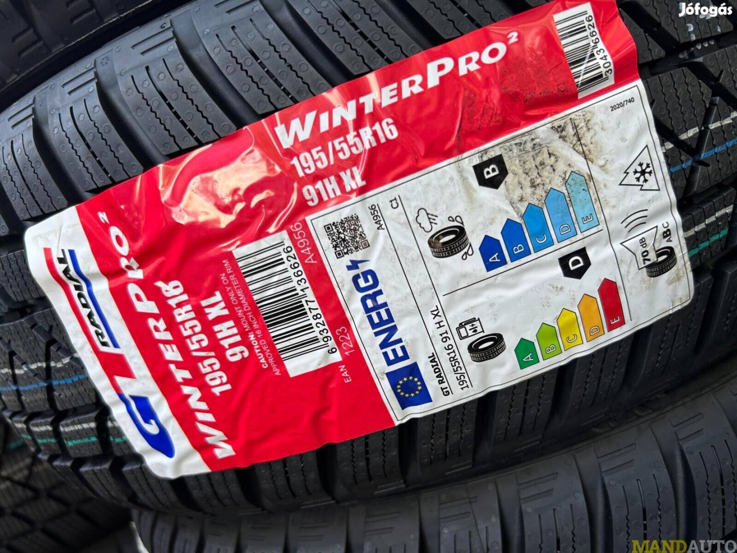 195/55R16 Gtradial Winterpro 2 Evo(XL),Új téli gumi