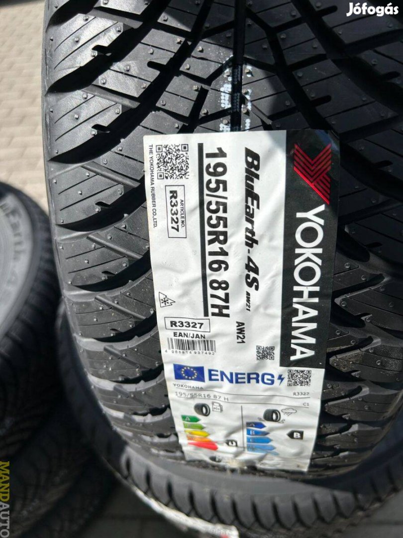 195/55R16 Yokohama AW21 4S,Új négy évszakos gumi