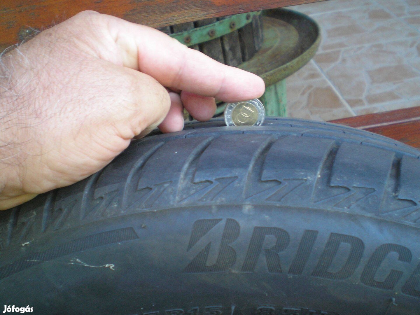 195/55 15 R nyári Bridgestone garnitúra egyben eladó
