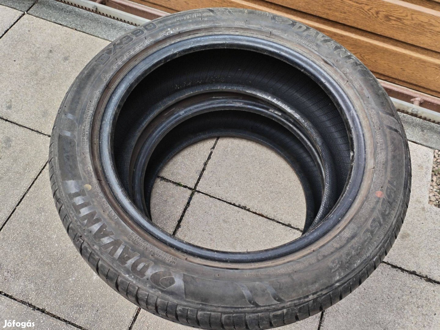 195 55 16 davanti nyári gumi 2 db 7,5 mm