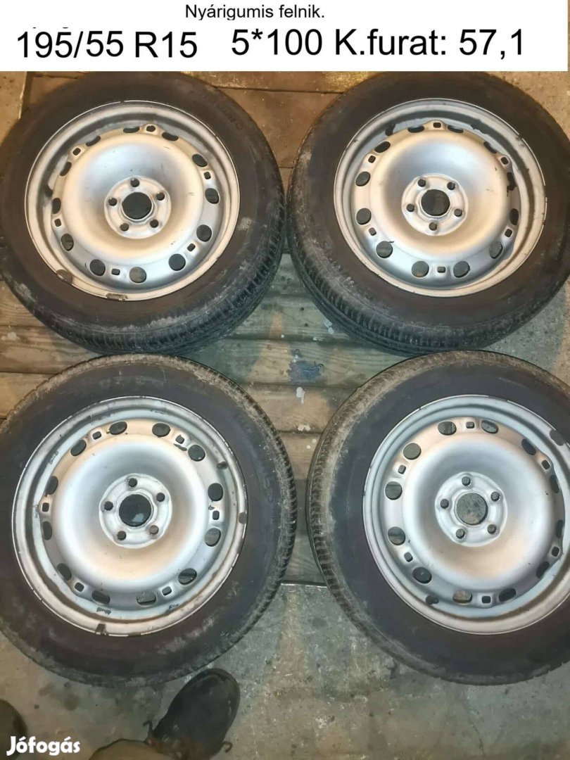 195/55 R15 Nárigumis kerekek eladók
