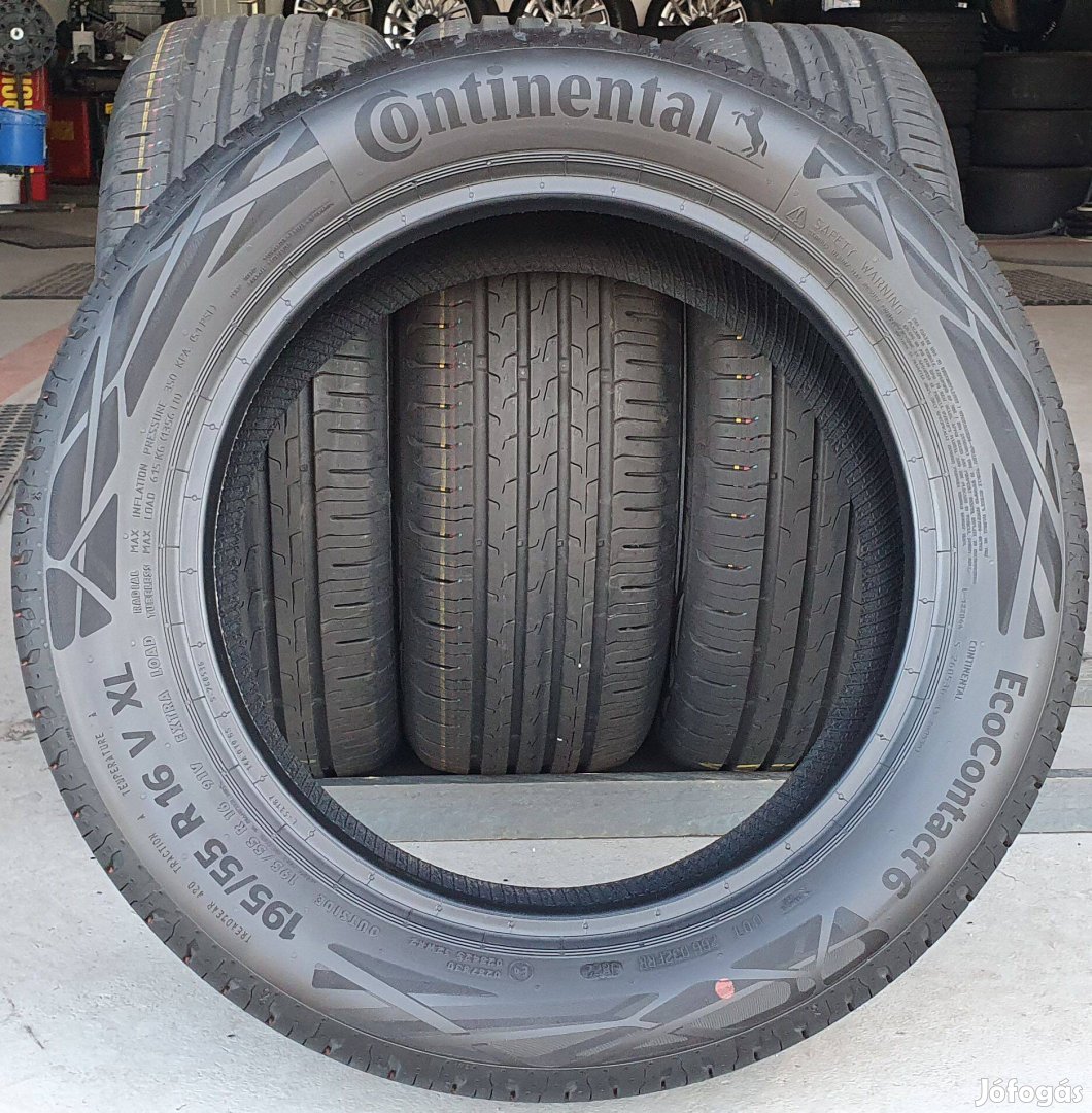 195/55 R16 Continental Ecocontact Új/demó nyári gumi 4db 2022. /G342
