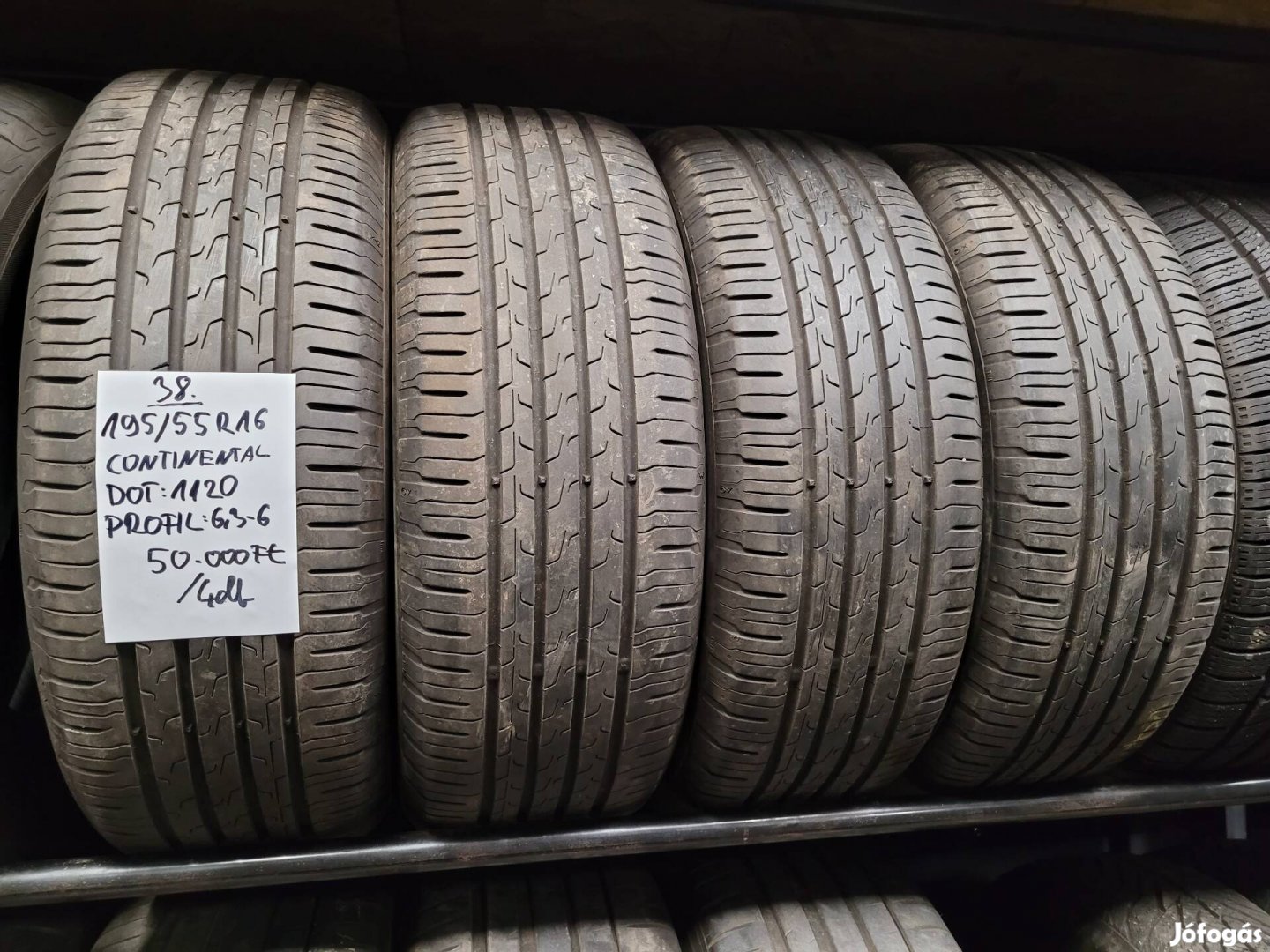 195/55 R16 Continental nyári gumik