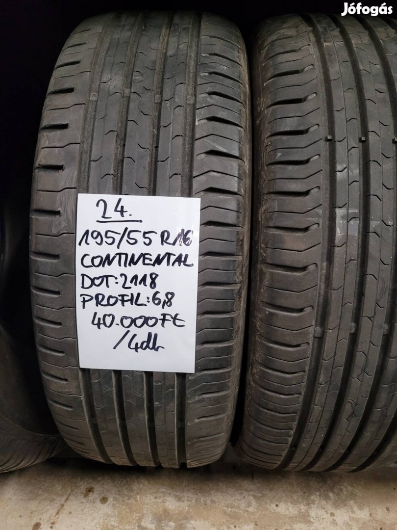 195/55 R16 Continental nyári gumik