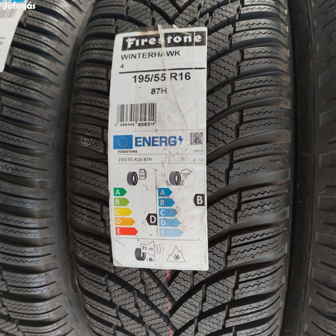 195/55 R16 Új!! Firestone téli gumi 99000ft a 4db /199/