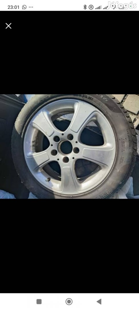 195/55 R16 nyári gumi Mercedes alufelni 