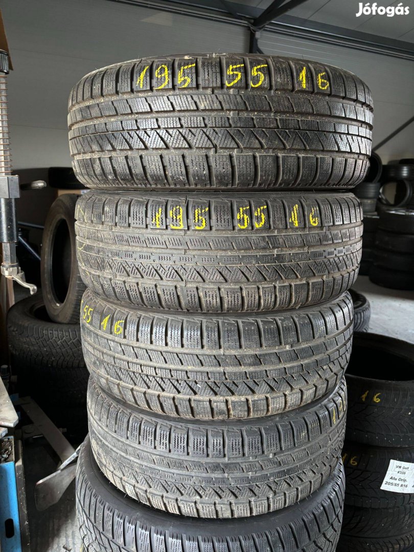 195/55 r16 Bridgestone téligumi 4db eladó 195/55r16 garnitúra