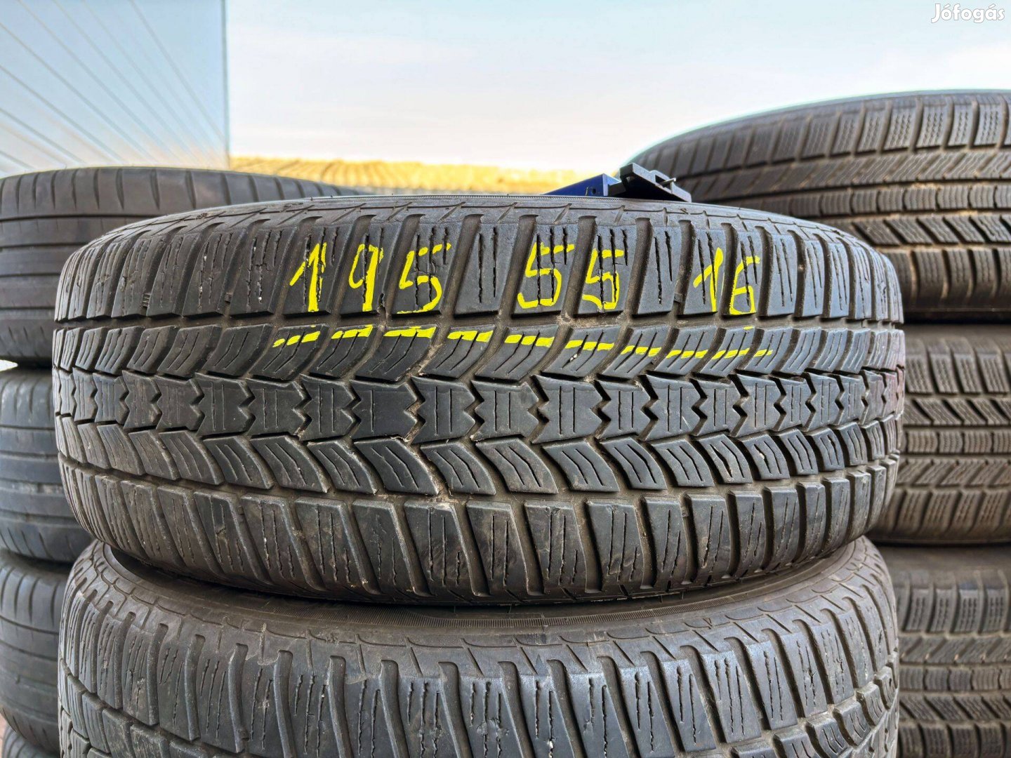 195/55 r16 Sava 6mm téligumi 4db eladó 195/55r16 garnitúra