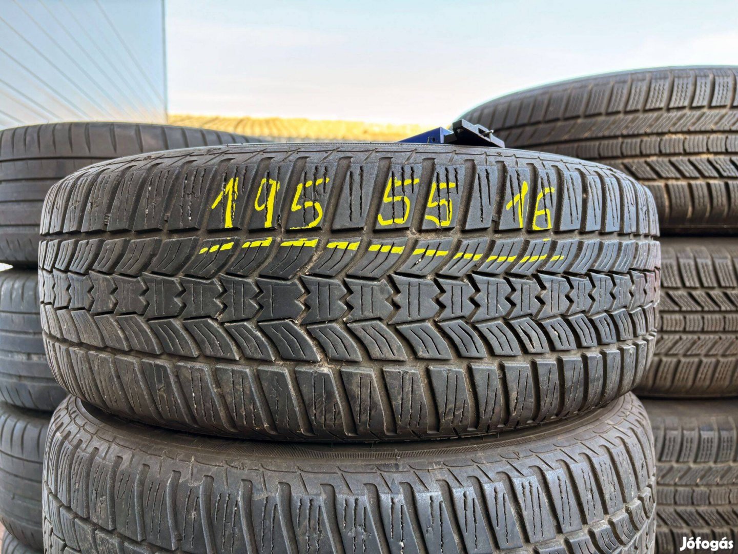 195/55 r16 Sava 6mm téligumi 4db eladó 195/55r16 garnitúra