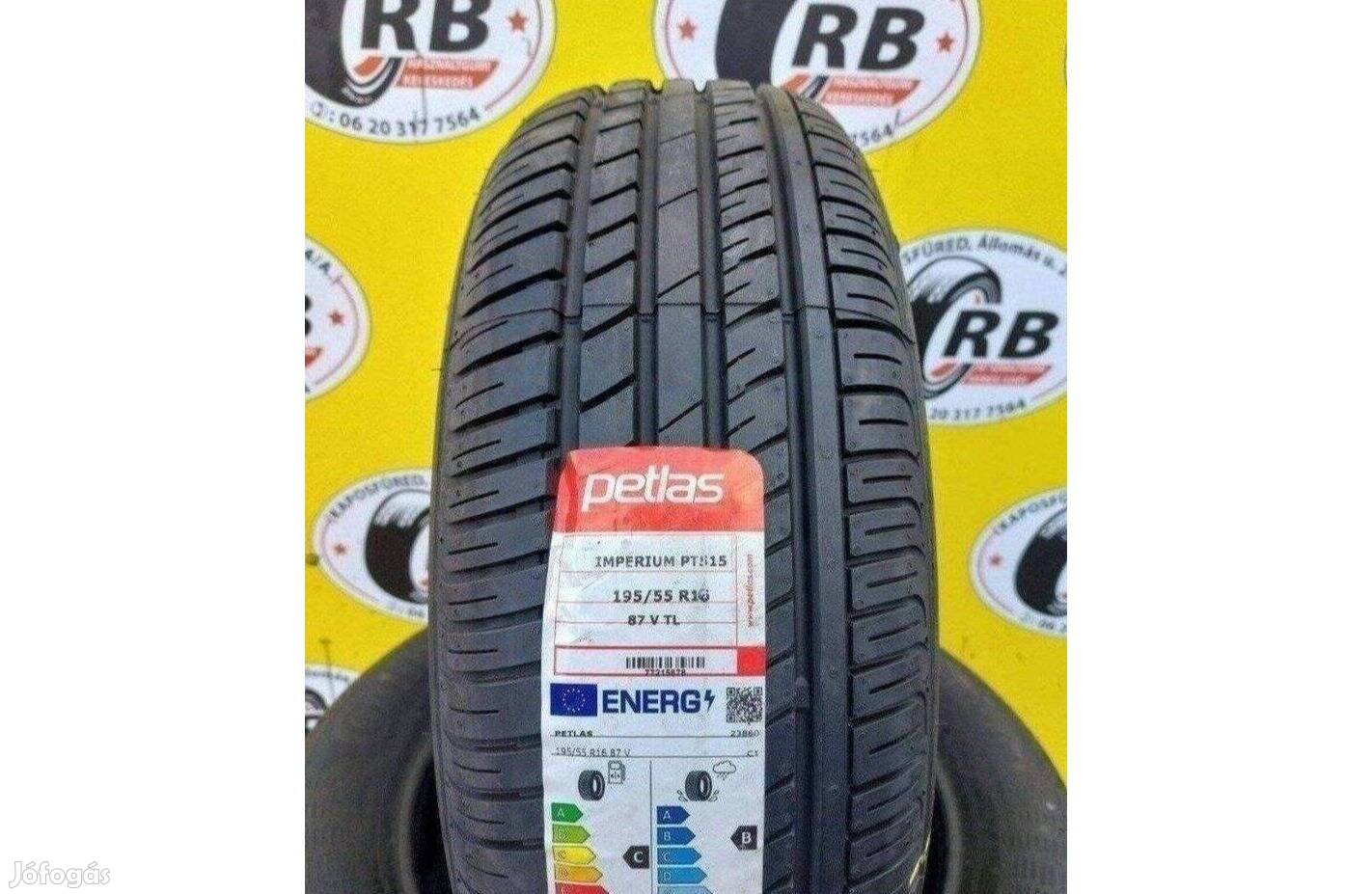 195/55 r16 Új Petlas nyári 2022 23000 Ft/db