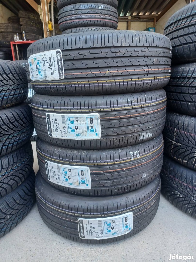 195/55r16 nyári 4db Continental 0km-es 