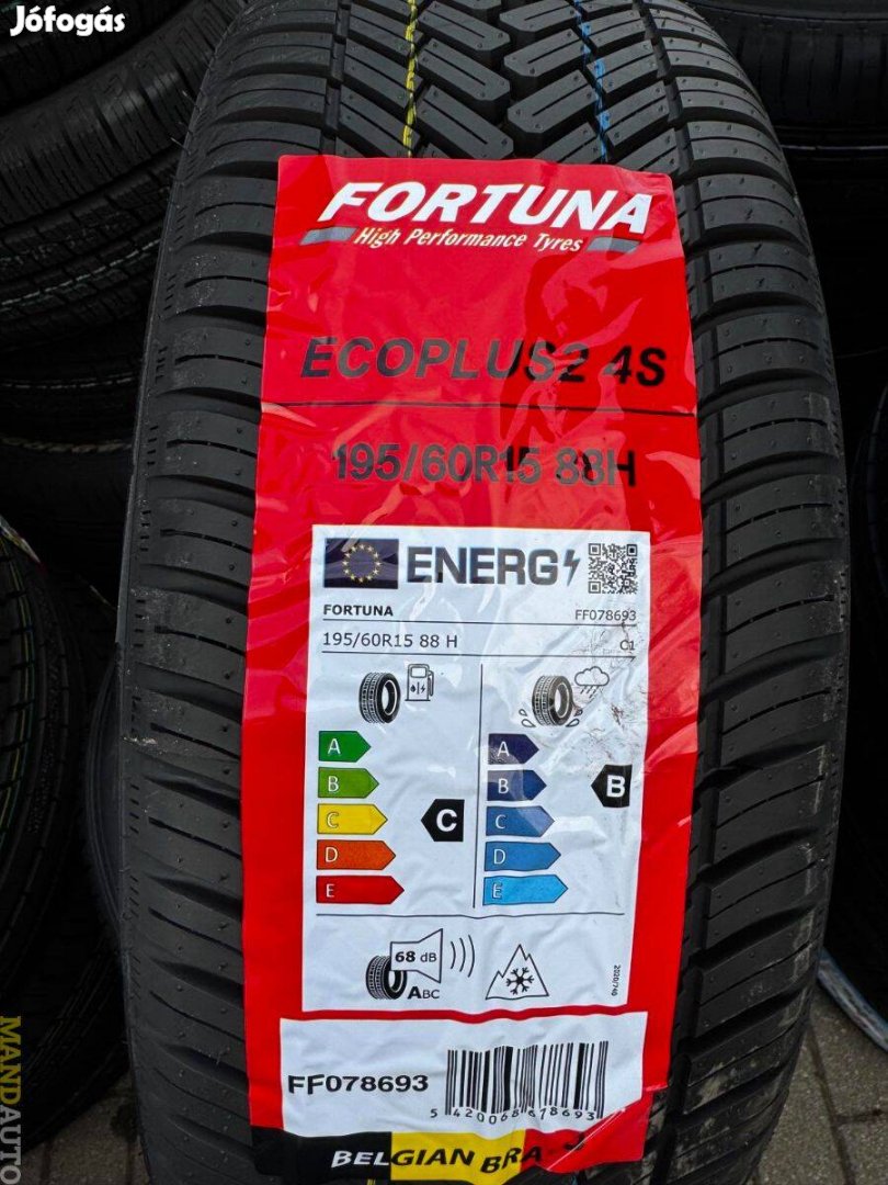 195/60R15 Fortuna Ecoplus2 4Season.Új négy évszakos gumi